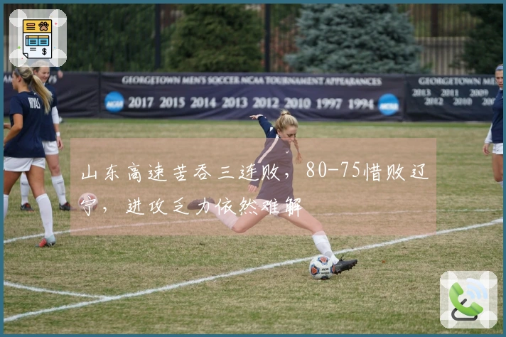 山东高速苦吞三连败，80-75惜败辽宁，进攻乏力依然难解